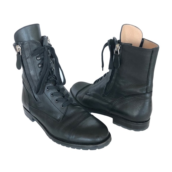 manolo blahnik combat boots